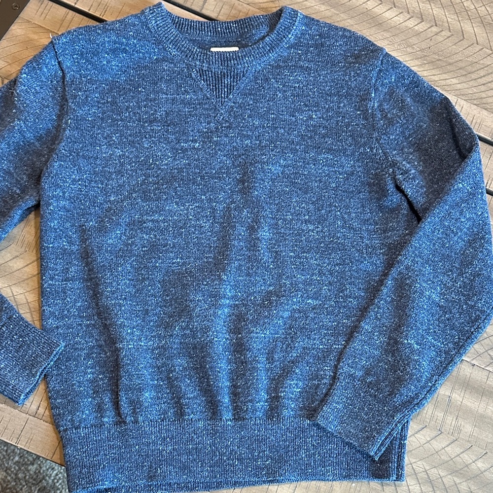 GAP Kids Blue Heather Crewneck Sweater